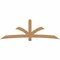 Ekena Millwork Davenport Timber Gable Bracket, Western Red Cedar, 108"W x 36"H x 3 1/2"D x 5 1/2"F, 8/12 Pitch GBW108X36X0406DAV00SWR - alternate 1